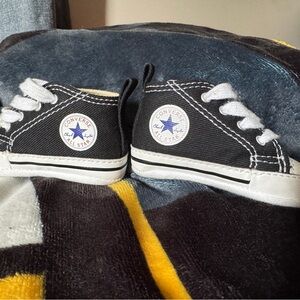 Converse Kids Black and White High-Top Sneakers